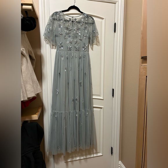 ADRIANA PAPPEL FLORAL GREEN DRESS - Picture 3 of 5